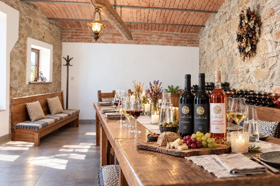 Hostia pri degustácii vo Vinárstve SIVKO